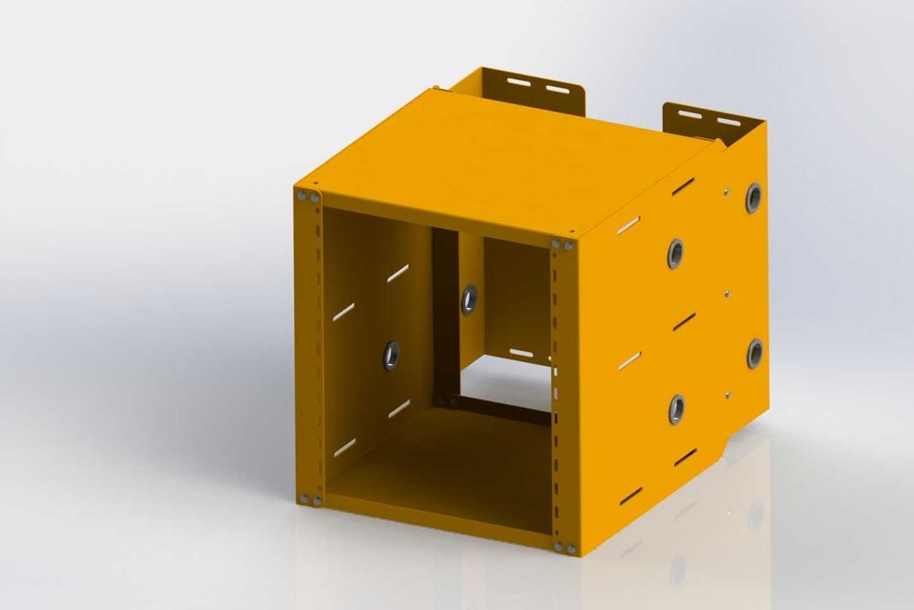 Szafa RACK 19 cali Profesjonalna, gruba stal 12U. Solidna konstrukcja.