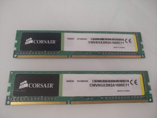 8GB RAM CORSAIR DDR3 (2x 4GB) DDR3 Dual Channel Desktop