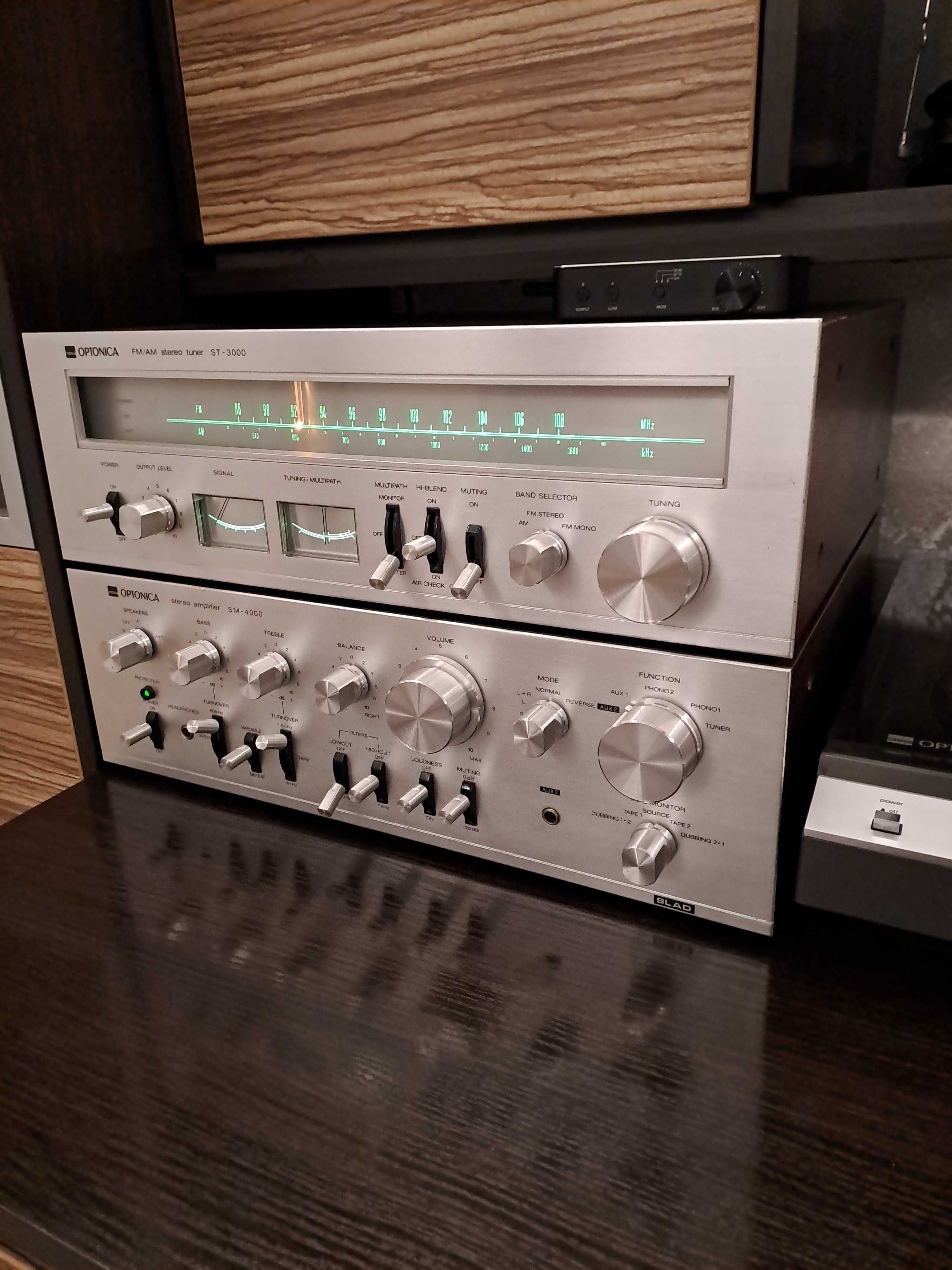 Wzmacniacz OPTONICA SM 4000 +Tuner st3000 NÓWKA Po gruntownym remoncie