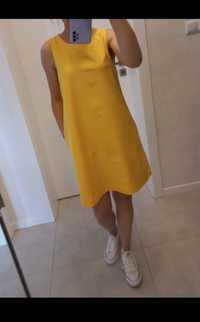 Sukienka żółta na lato