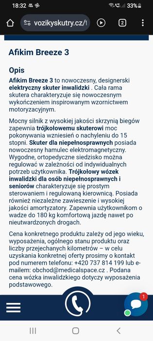 Wózek, skuter elektryczny AFIKIM BREEZE 3