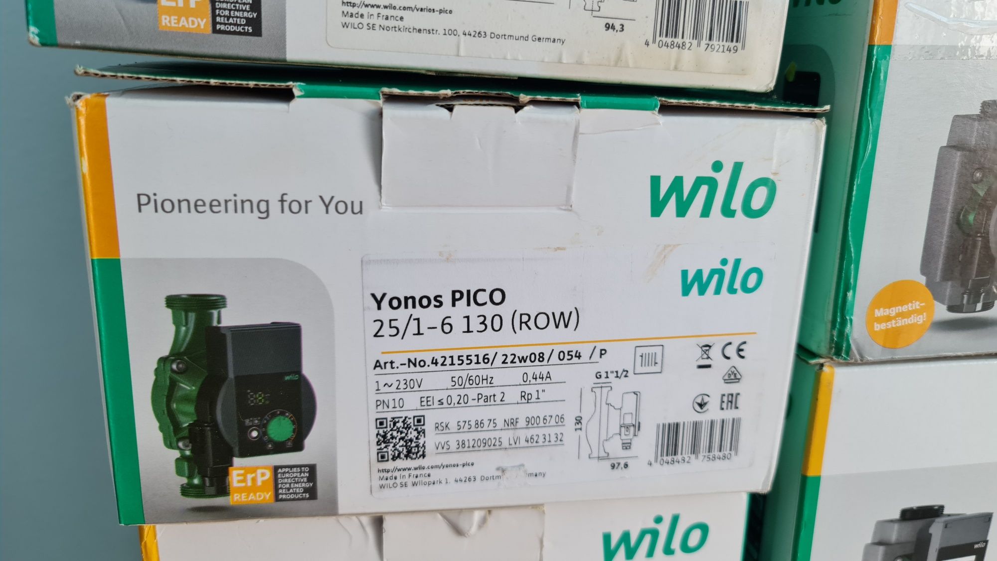 Циркуляционные насосы Wilo Stratos PICO 25/1-4 / Yonos Pico 25/1-6 130