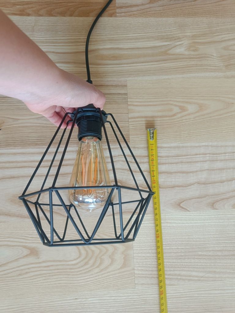 Lampa diament loft żarówka "Edison"