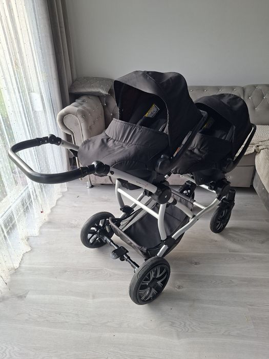 Wozek bebetto 42 3w1 blizniaczy dla bliźniakow duo podwójny rok po rok