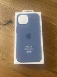 Iphone 15 silikonowy case Apple Winter Blue