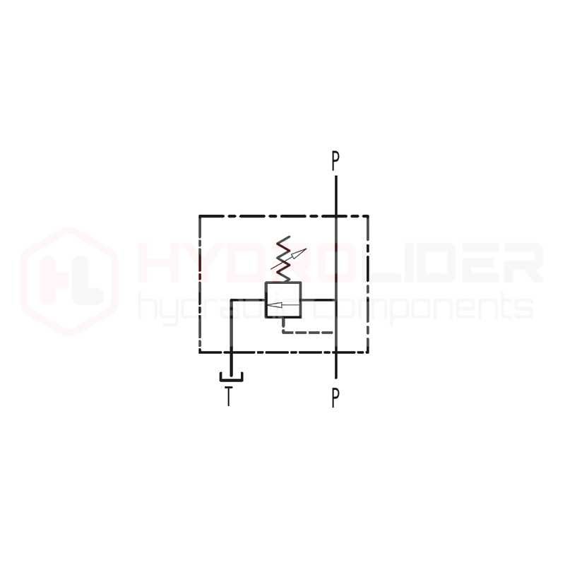 Zawór hydrauliczny przelewowy VMP 1/2" 70L. 10-180bar
