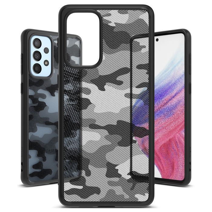 Ringke Fusion Matte etui z żelową ramką Samsung Galaxy A73 czarny