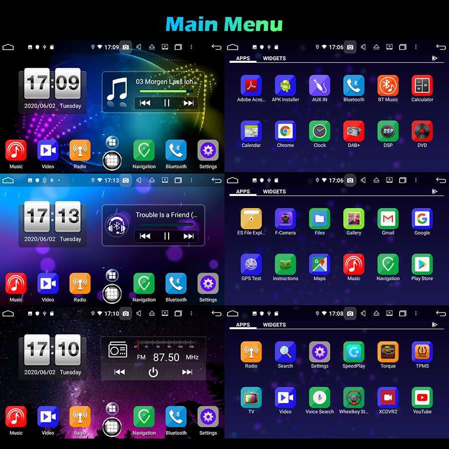 Radio FM RDS DAB+ Android CarPlay WiFi CD USB DVD GPS BMW Mini Cooper