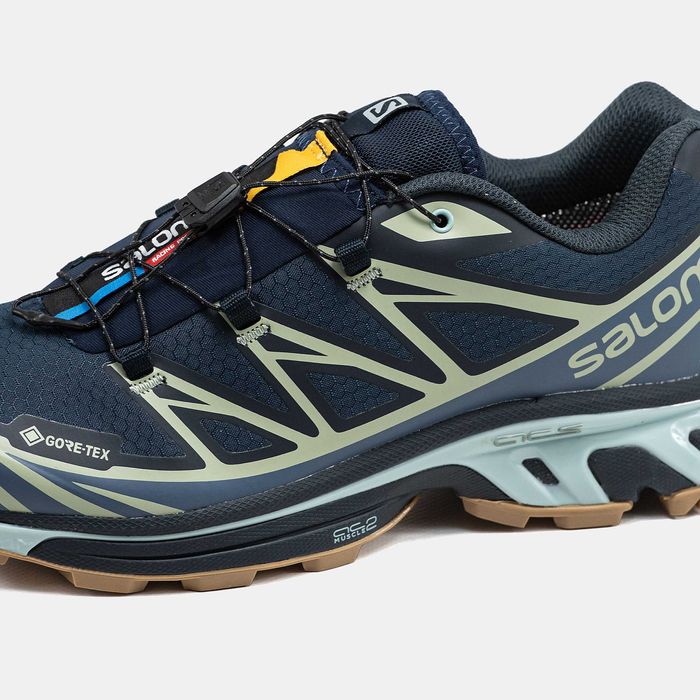 Кросівки зимові Salomon XT-6 Gore-TexSoft Ground Navy/Beige premium