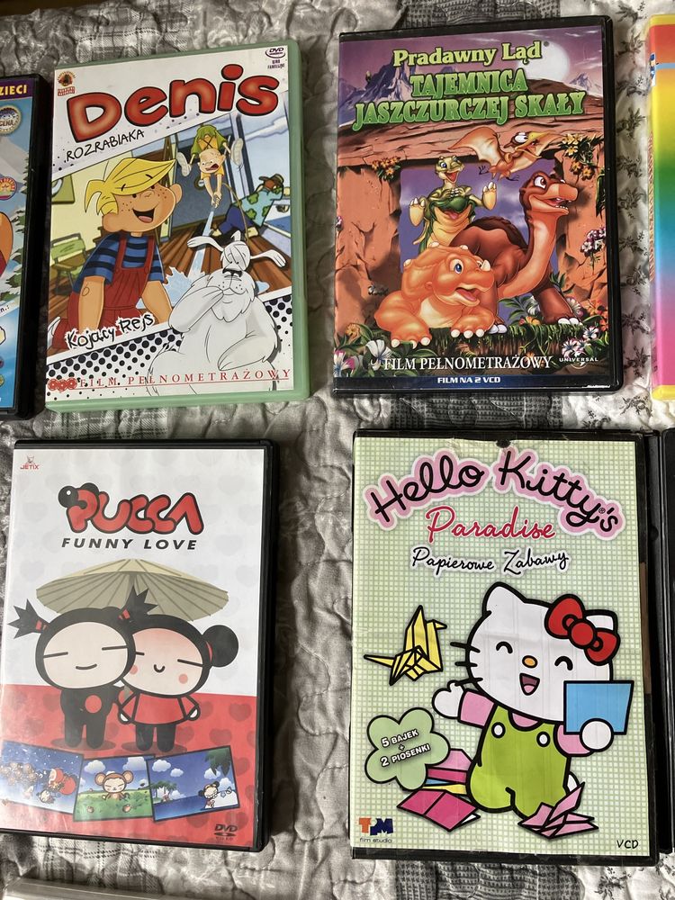 Dvd vcd cd Casper Pradawny Ląd Mia Dora Kot Oggy Hello Kitty Tabaluga