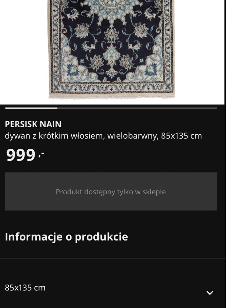 Dywan Perski Ikea