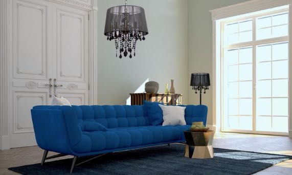 Lampa wisząca Mona 5 LP-5005/5P czarna LIGHT PRESTIGE, styl glamour!