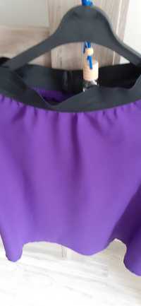 Spódnica fioletowa rozkloszowana