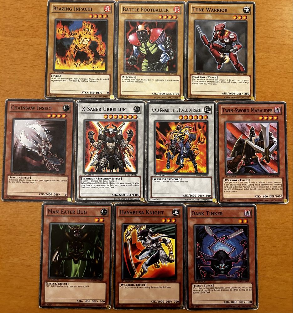 Cartas Yu-Gi-Oh - Deck 5DS3 - 1st Editions