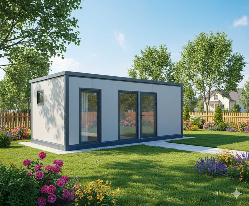 Domek letniskowy całoroczny modułowy 21m2 wyposażony