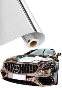 Folia chrom chromowana srebrna okleina samoprzylepna samochodowa