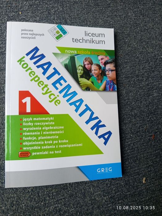 Matematyka - korepetycje - liceum, część 1