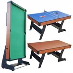 Stół do gier 3w1 bilard ping pong 184x97,5cm akcesoria FUNMIX.PL