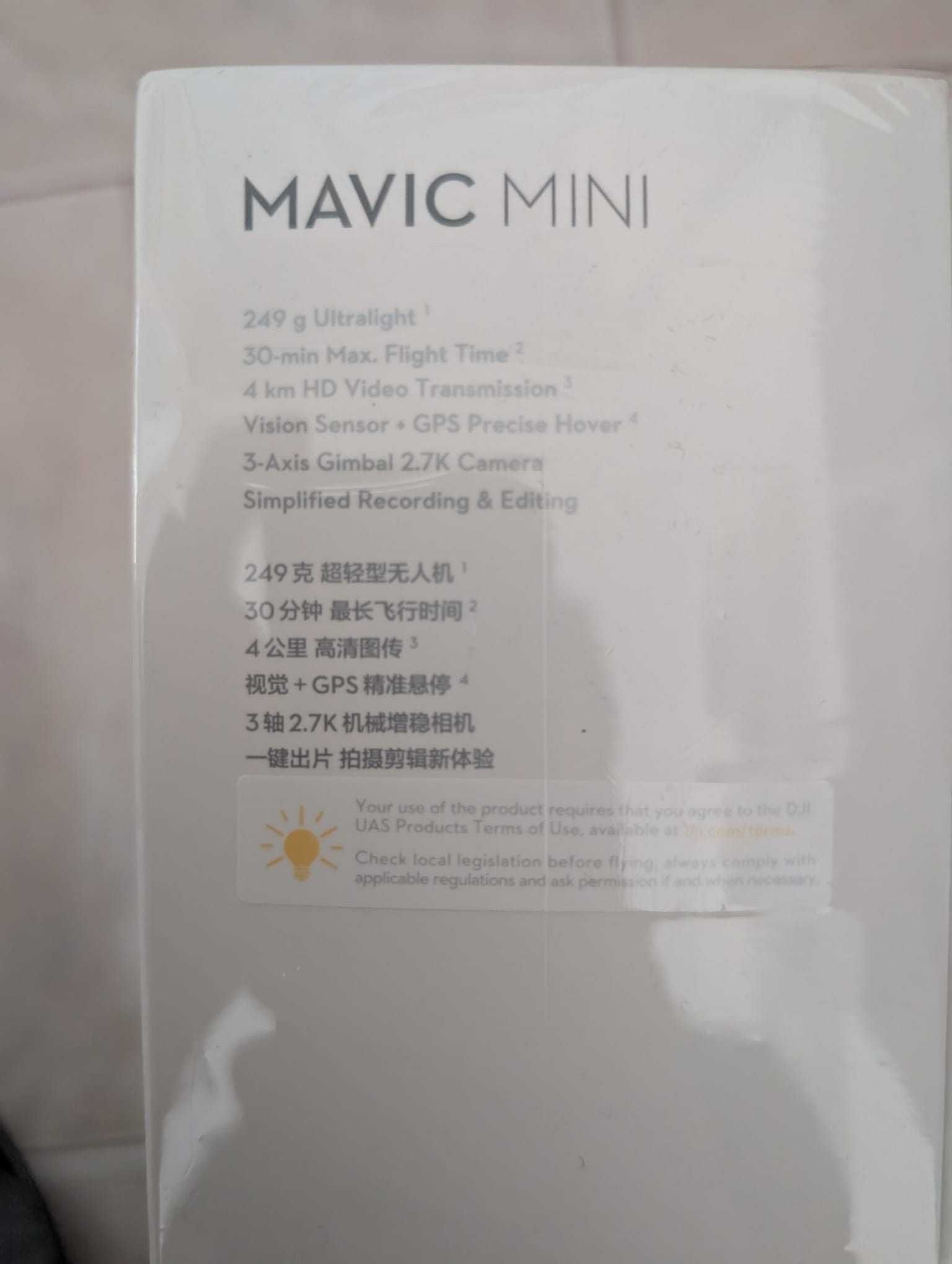 Drone Mavic mini - DJI - Novo na caixa