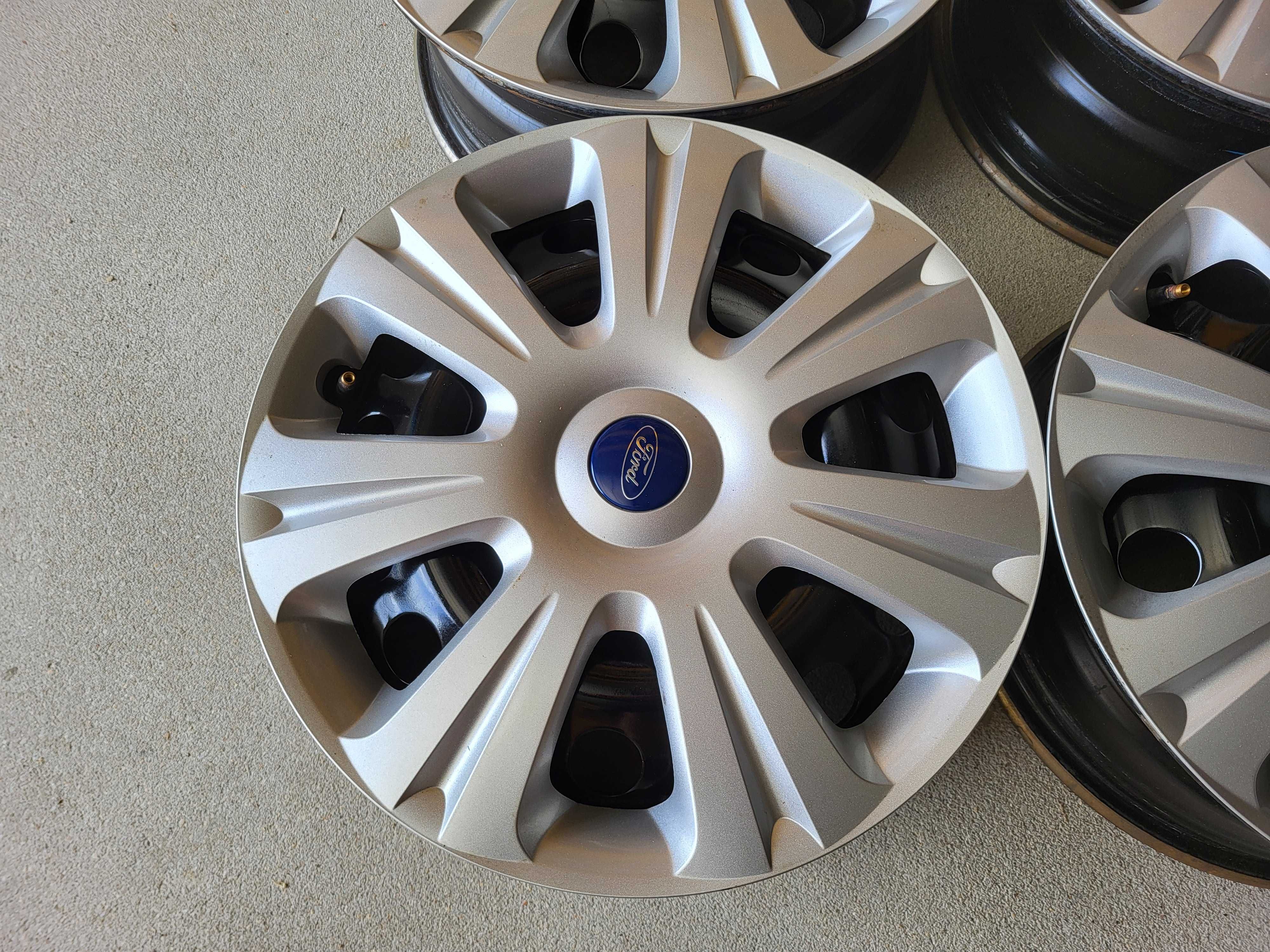 [845] Felgi stalowe FORD 16 cali 5x108 Transit Focus +Czujniki+Kołpaki