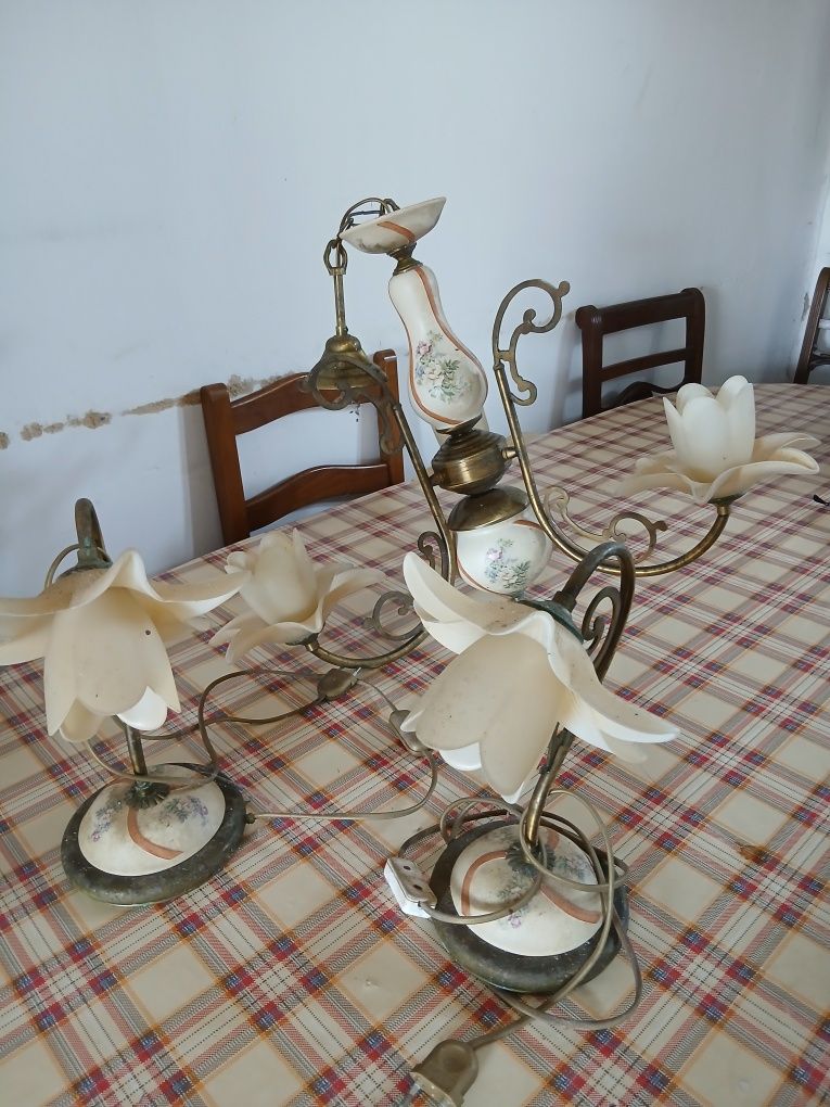 Conjunto de candeeiros quarto
