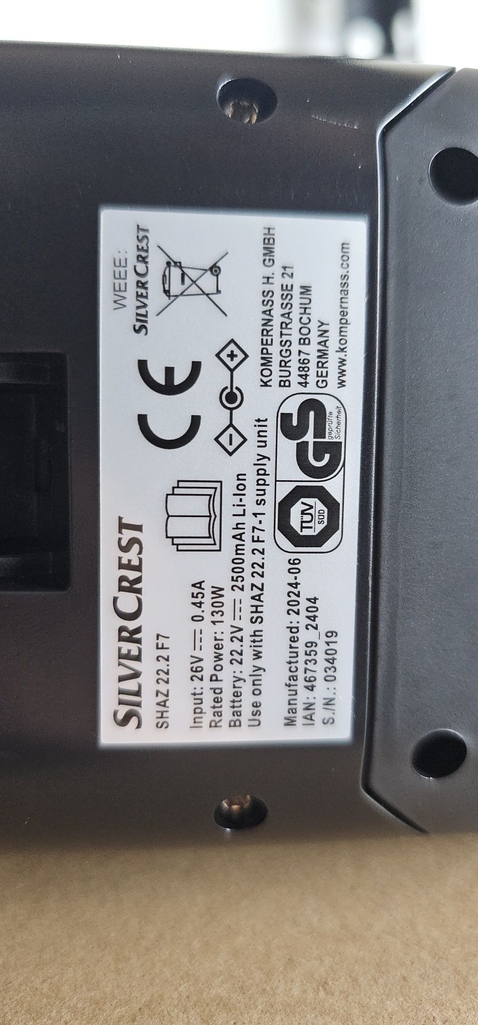 SILVERCREST® Akumulatorowy odkurzacz pionowy Zyklon 22,2 V SHAZ