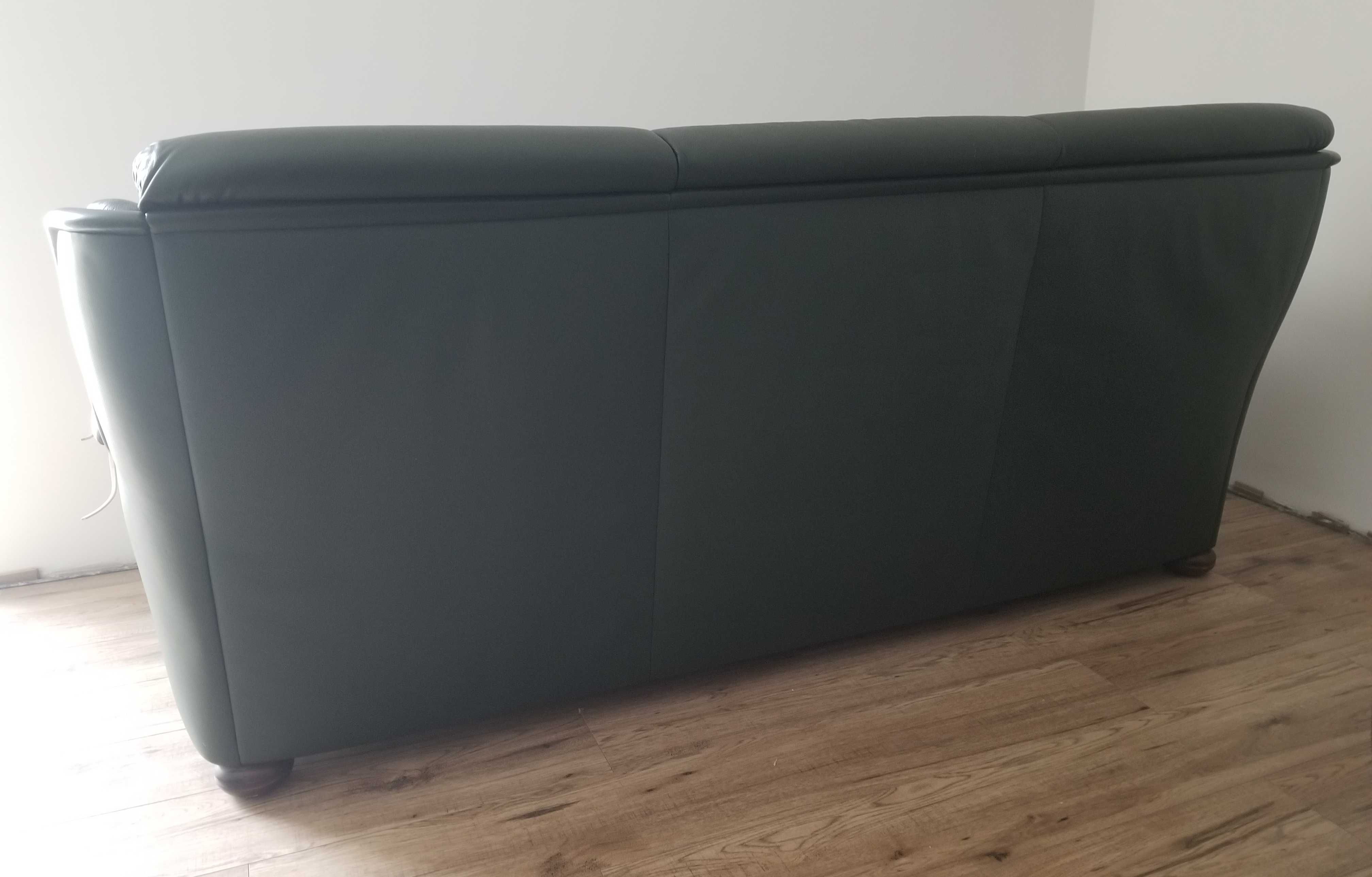 Skórzana sofa z funkcją spania