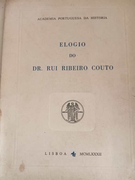 Elogio do Dr. Rui Ribeiro Couto - Academia Portuguesa da História