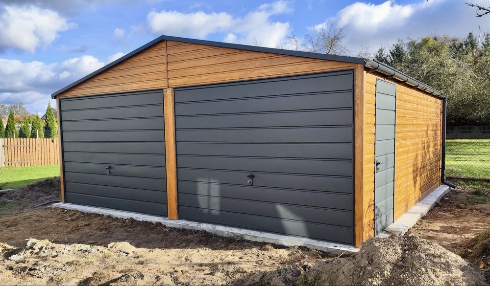 Garaż blaszany 6x6 profil ocynk