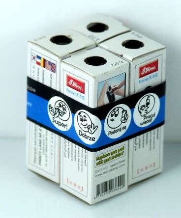 Komplet 4x Pieczątki motywujące okrągła - średnica 12mm - Oceny dla ma