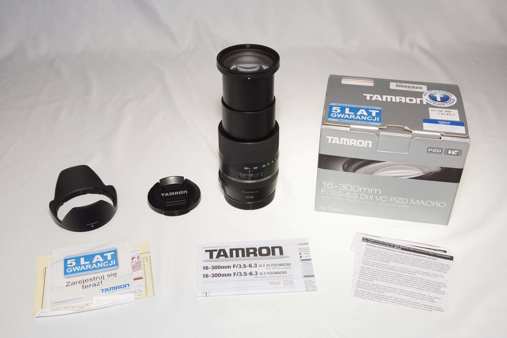 Obiektyw TAMRON 16-300mm f/3.5-6.3 Di II VC PZD Canon # Gwarancja FV