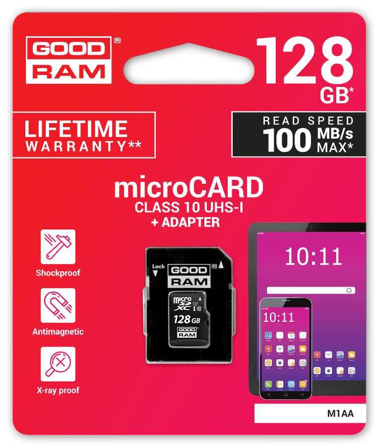 KARTA PAMIĘCI microSD GOODRAM UHS1 CL10 128GB Warszawa 20544