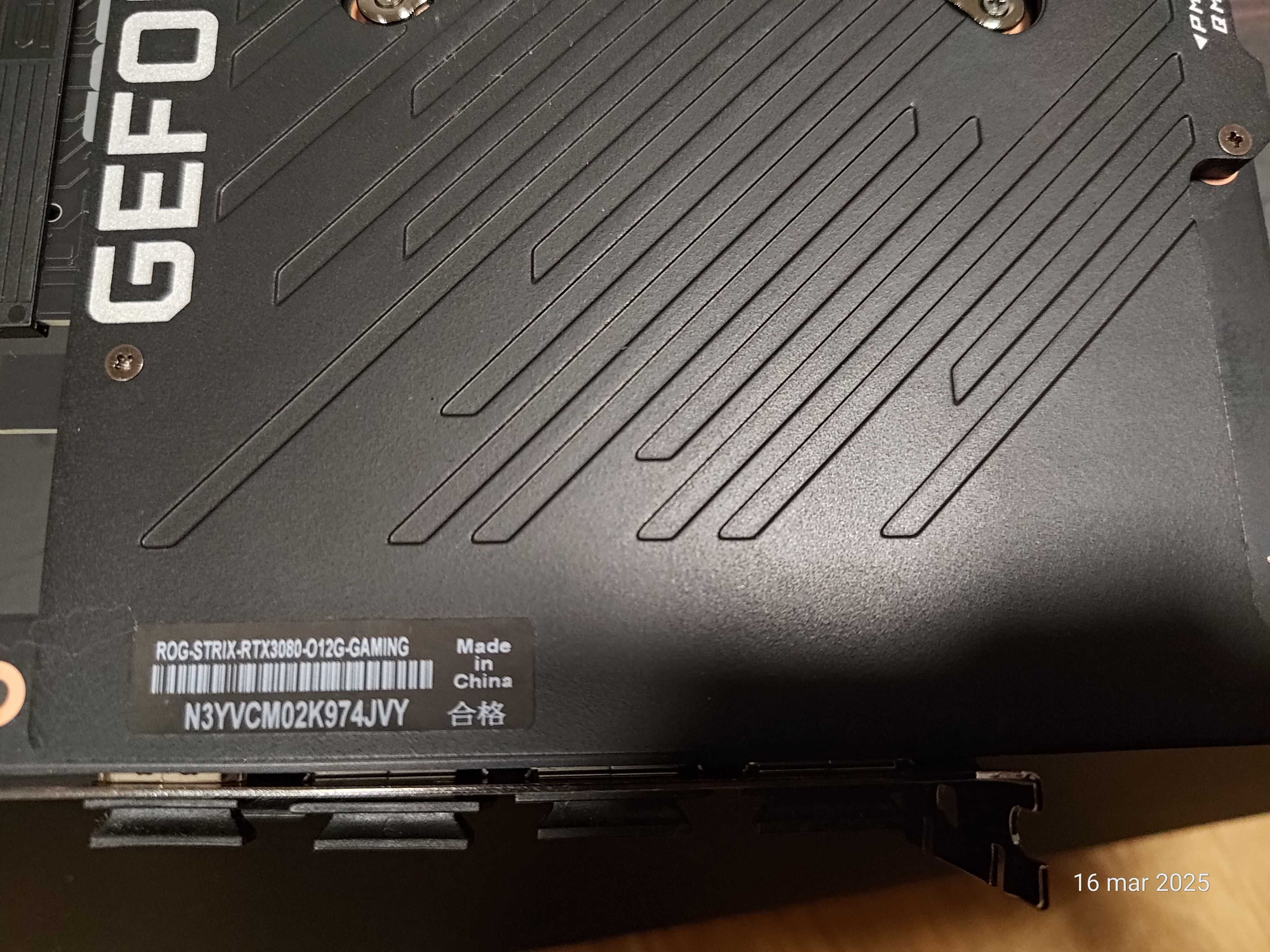ASUS Rog Strix NVIDIA GeForce RTX 3080 12GB GDDR6X BOX