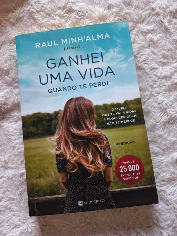 Livro "Ganhei uma vida quando te perdi" de Raul Minh'alma NOVO
