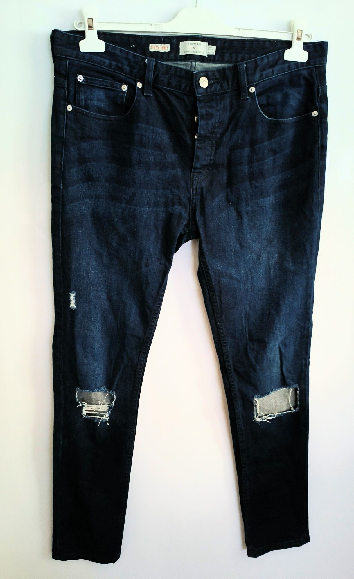 Męskie jeansy Topman Stretch Skinny W34 L32