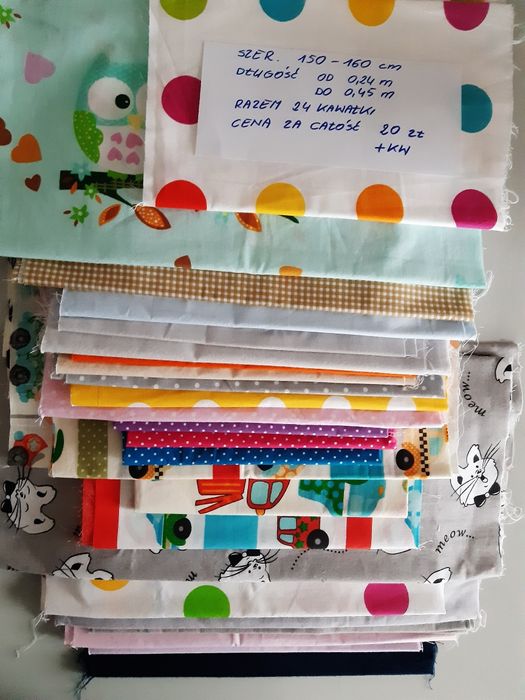 Końcówki tkaniny bawełnianej