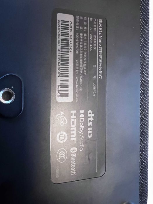 Projektor laserowy Fengmi Formovie R1c Nano Gwarancja