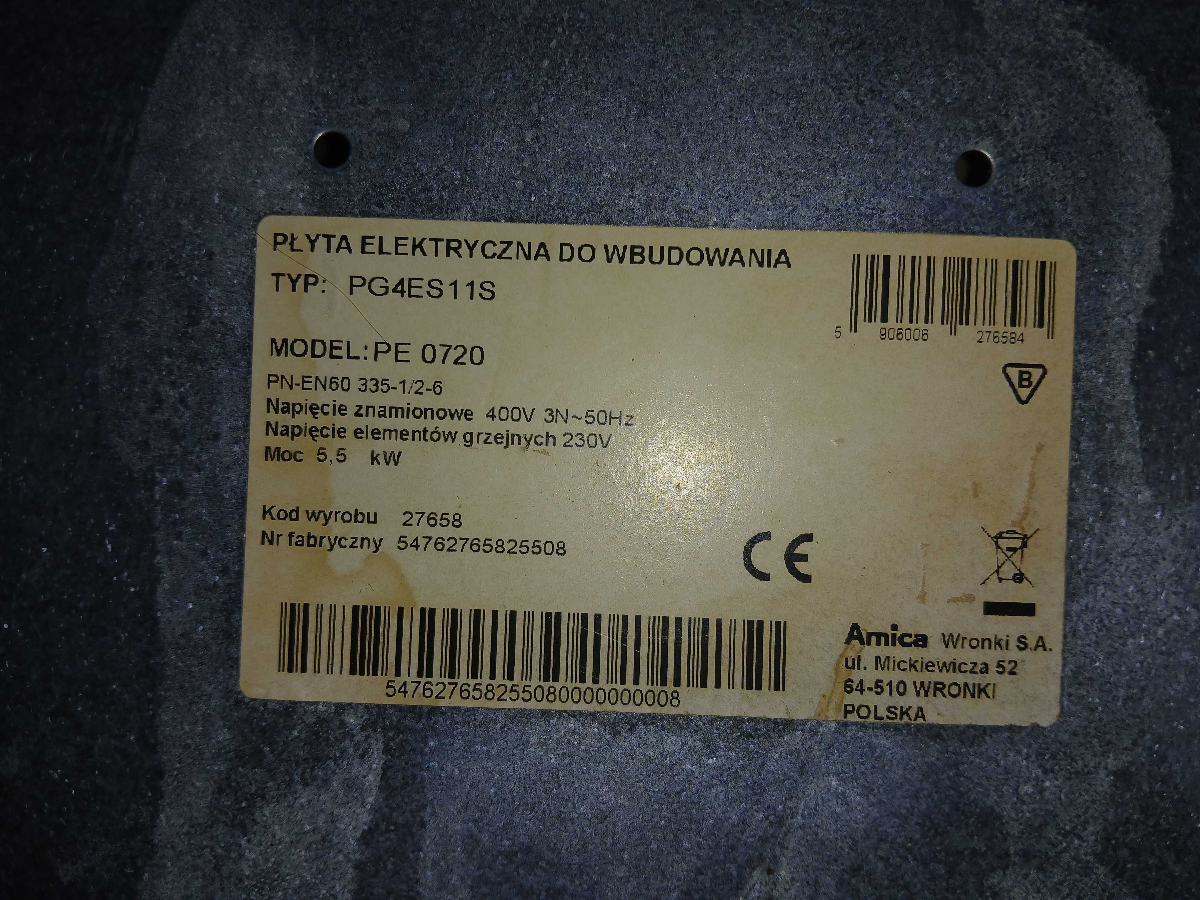 Płyta elektryczna Amica