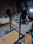 Sztanga 180cm + obciążenie żeliwne 120kg