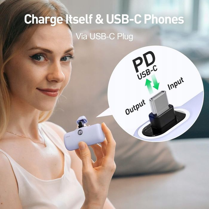 IWALK Powerbank 4800mAh USB-C 20W Szybkie Ładowanie