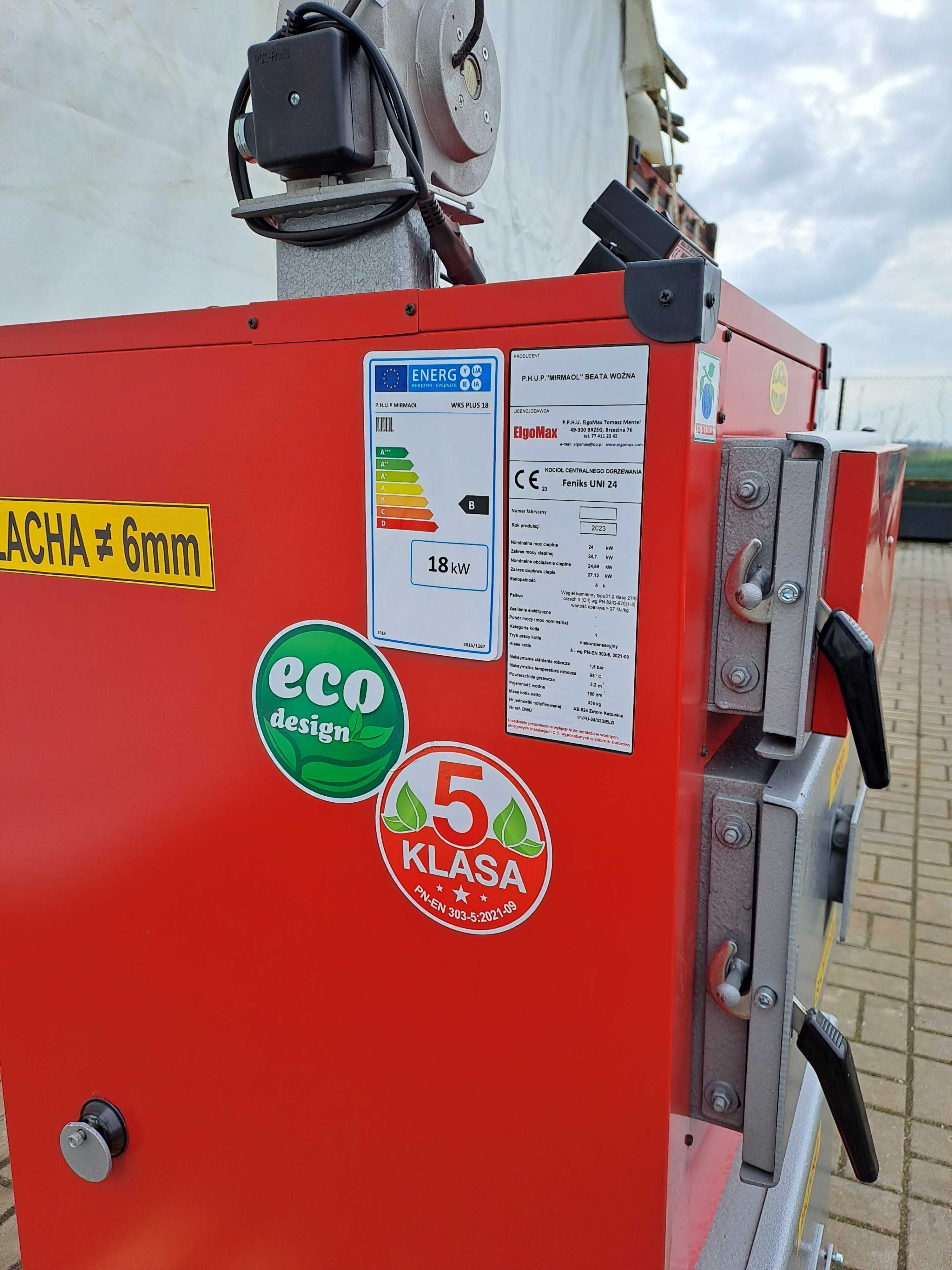 Piec Drewno Węgiel Kocioł 12kw-35kw Ruszt wodny +STEROWNIK DMUCHAWA
