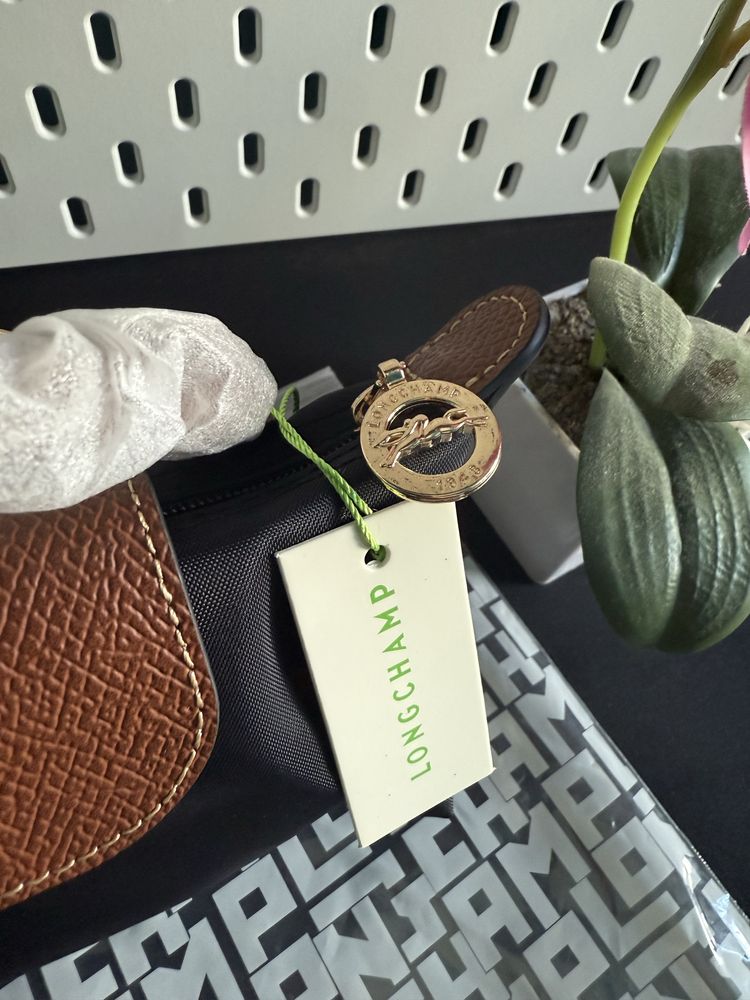 Mini Longchamp Le Pliage XS preta