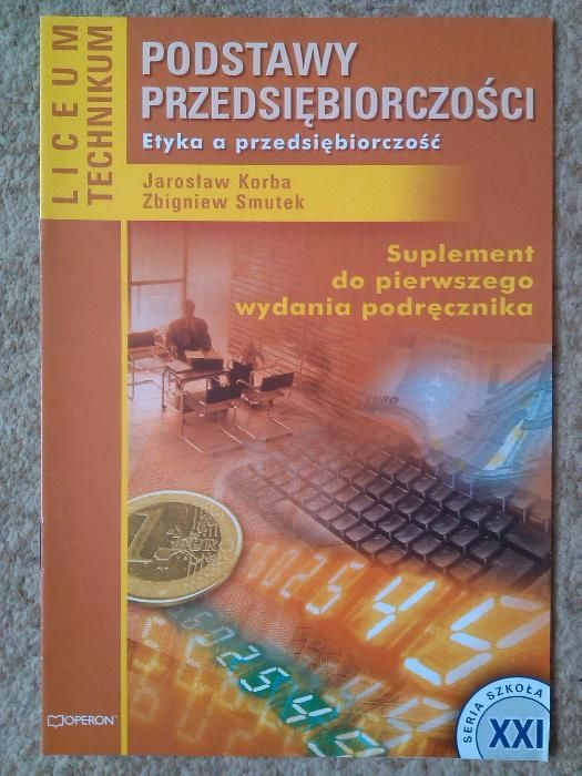 Podstawy przedsiębiorczości - podręcznik - Biernacka, Korba - Operon