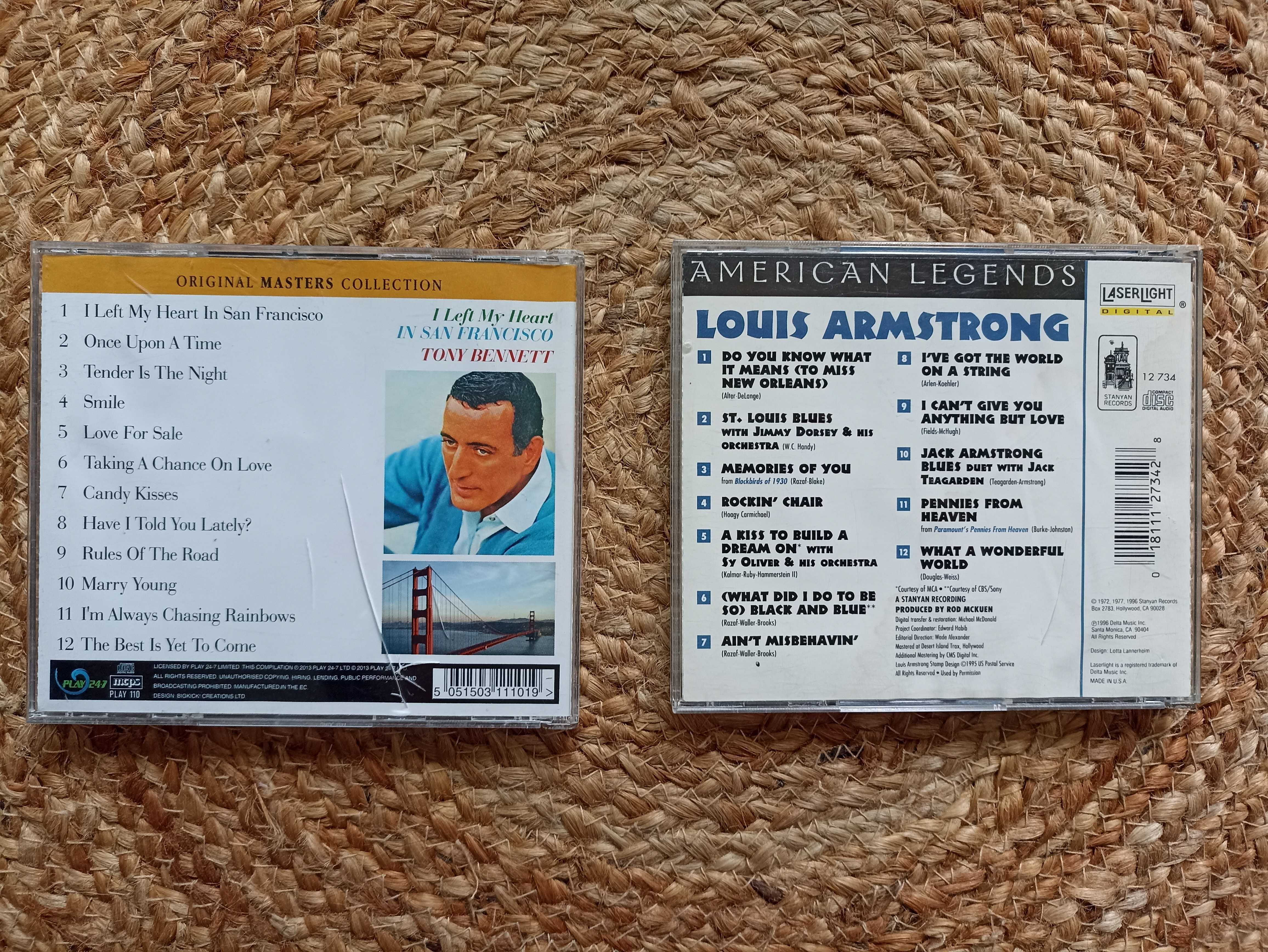 Zestaw 2 płyty CD Louis Armstrong Tony Bennett