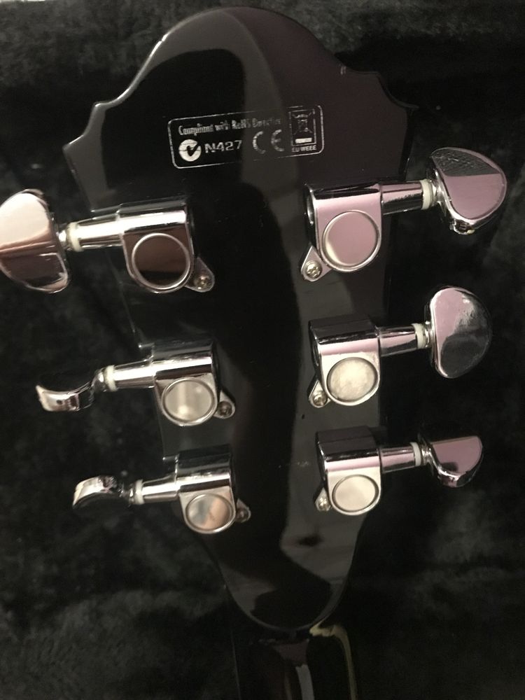 Ibanez Dn500 darkstone, stalowe progi X-jumbo