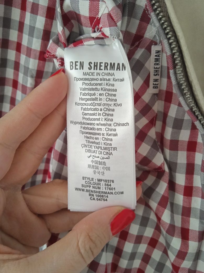 Kurtka męska bomber przejsciowa Ben Sherman xl