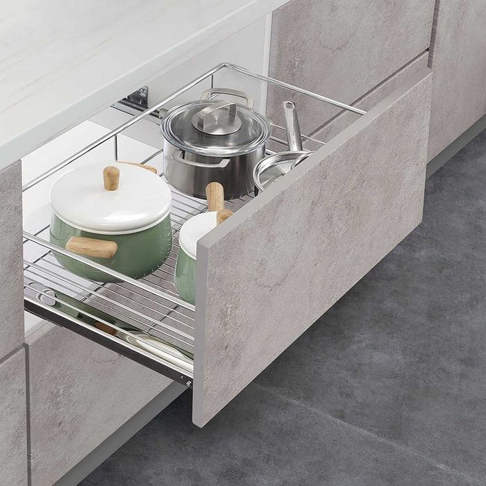 2x szuflada kuchenna 40cm wysuwana Półka Koszyk metalowy Organizer