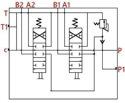 Zestaw 4 sekcyjny Do TURA Rozdzielacz Joystick Linki [8010]
