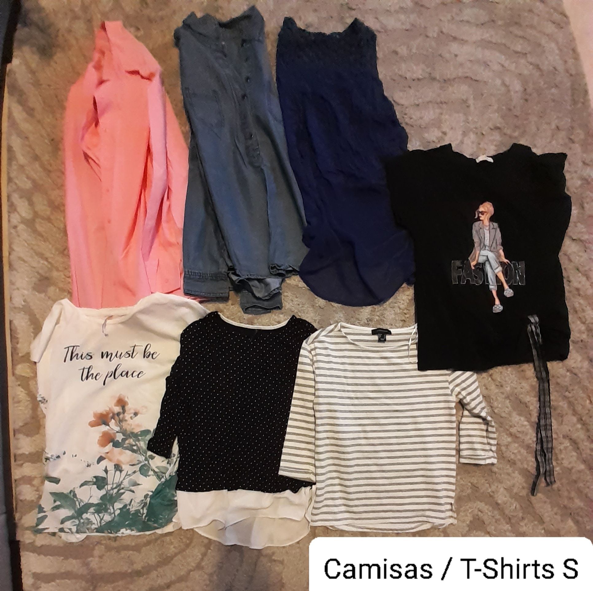 Lote de 7 Camisas e blusas mulher S