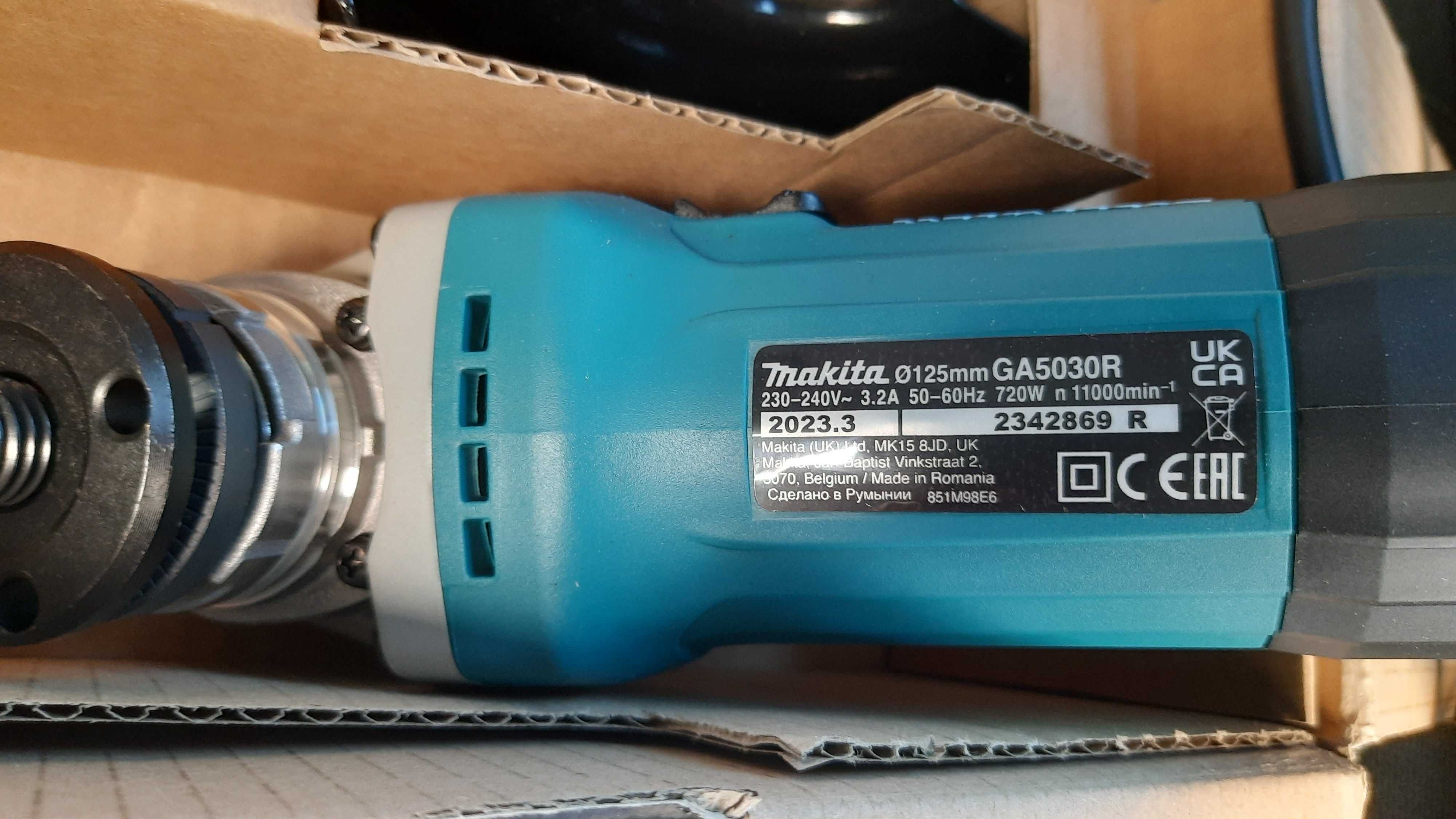 Болгарка makita ga5030r в диаметре 125 мм ушм инструмент шлифмашинка